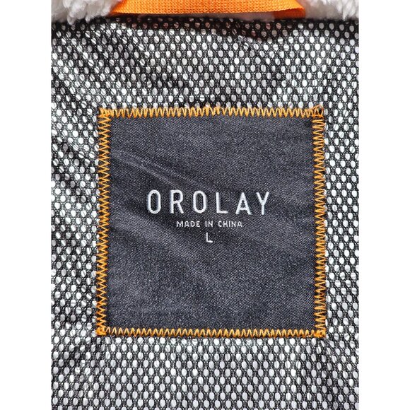 Orolay Women's Black Hooded Down Jacket With Fleece Lining Size Large 318 - Picture 8 of 16